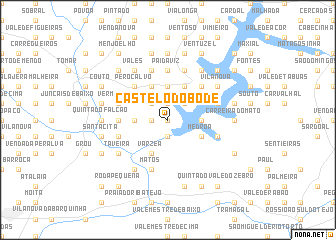 map of Castelo do Bode