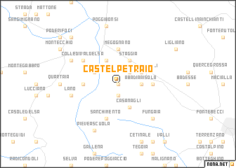 map of Castel Petraio