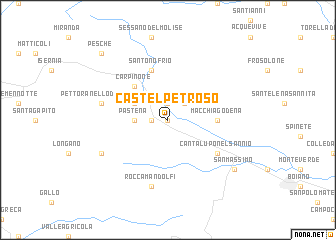 map of Castelpetroso