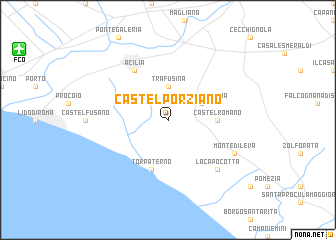 map of Castel Porziano