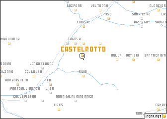 map of Castelrotto