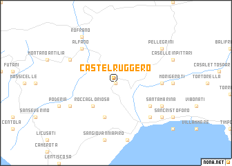 map of Castel Ruggero