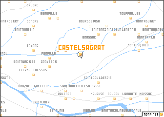 map of Castelsagrat