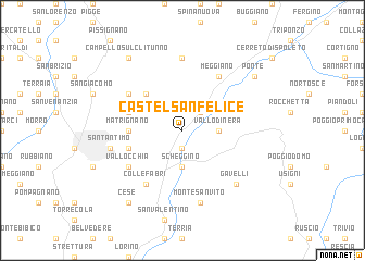 map of Castel San Felice