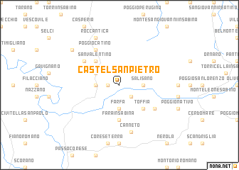 map of Castel San Pietro