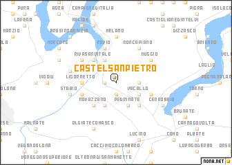 map of Castel San Pietro