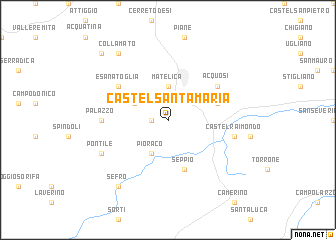 map of Castel Santa Maria