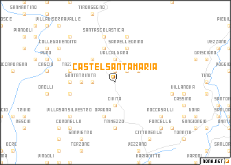 map of Castel Santa Maria