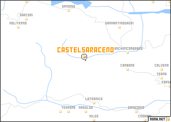 map of Castelsaraceno