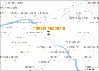 map of Castelsarrasin