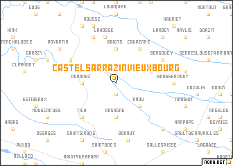 map of Castel-Sarrazin-Vieux-Bourg