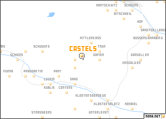 map of Castels