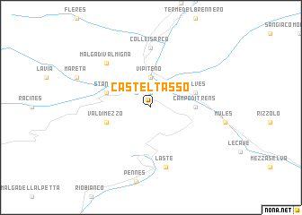 map of Castel Tasso