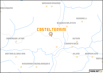 map of Casteltermini