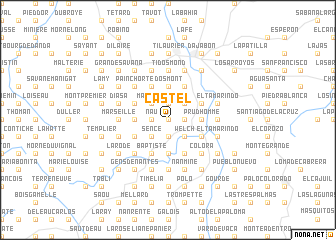 map of Castel