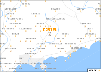 map of Castel