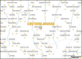 map of Castera-Lanusse