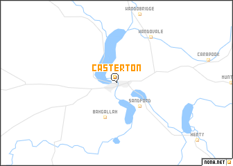 map of Casterton