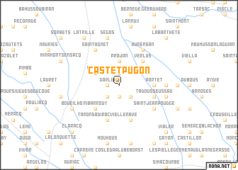 map of Castetpugon