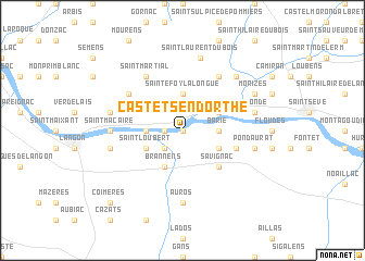 map of Castets-en-Dorthe