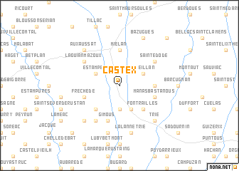 map of Castex