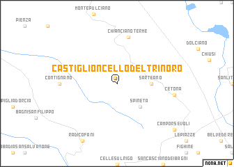 map of Castiglioncello del Trinoro