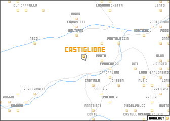 map of Castiglione