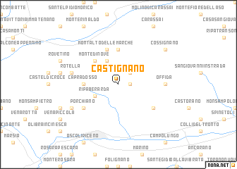 map of Castignano