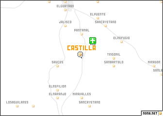 map of Castilla