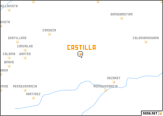 map of Castilla