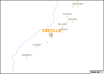 map of Castilla