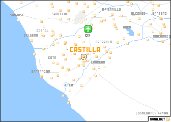 map of Castilla
