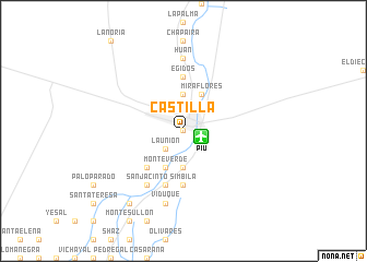 map of Castilla
