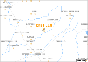 map of Castilla