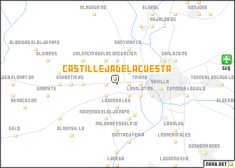 map of Castilleja de la Cuesta