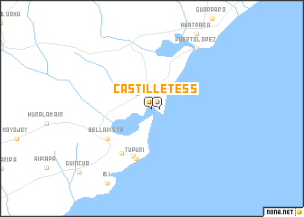 map of Castilletes