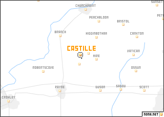 map of Castille