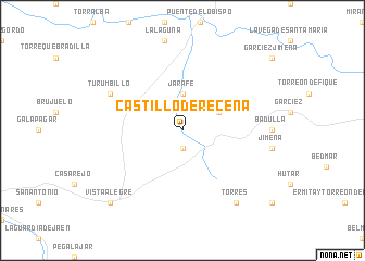 map of Castillo de Recena