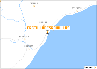 map of Castillo de Sabinillas