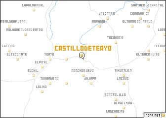 map of Castillo de Teayo