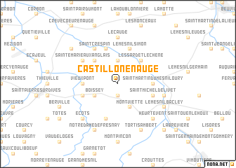 map of Castillon-en-Auge