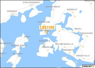 map of Castine