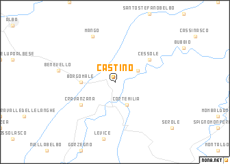 map of Castino