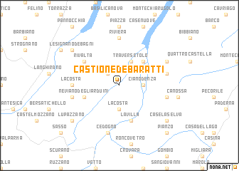 map of Castione deʼ Baratti