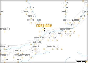 map of Castione