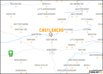 map of Castle Acre