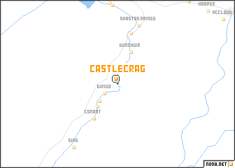 map of Castle Crag