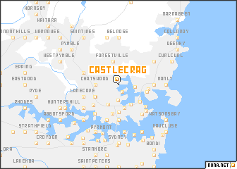 map of Castlecrag