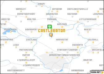 map of Castle Eaton