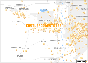 map of Castleford Estates